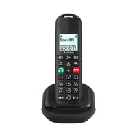 Alcatel XL685 bezdrôtový stolný DECT telefón pre seniorov - veľké tlačidlá, zosilnenie zvuku, handsfree, blokovanie hovorov, XL displej - čierny 1