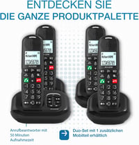 Alcatel XL685 Voice DECT Vezeték Nélküli Telefon Időseknek Nagy Gombokkal - 1 Kombiniert 5