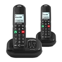 Bezdrôtový telefón Alcatel XL685 Voice Duo DECT so záznamníkom, 2 slúchadlá – čierny 1
