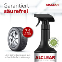 ALCLEAR 721FR Saválmentes Felnitisztító Spray Színjelzővel Alumínium, Matt, Acél és Krómozott Felnikhez 1000 ml 5