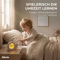 Alecto BC110BE Simon Gyerek Ébresztőóra Alvásedukátor Éjszakai Fénnyel Taupe 8