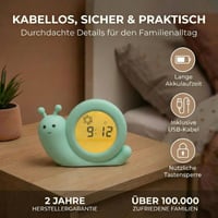 Detský budík a tréner spánku Alecto BC110GN Simon 8