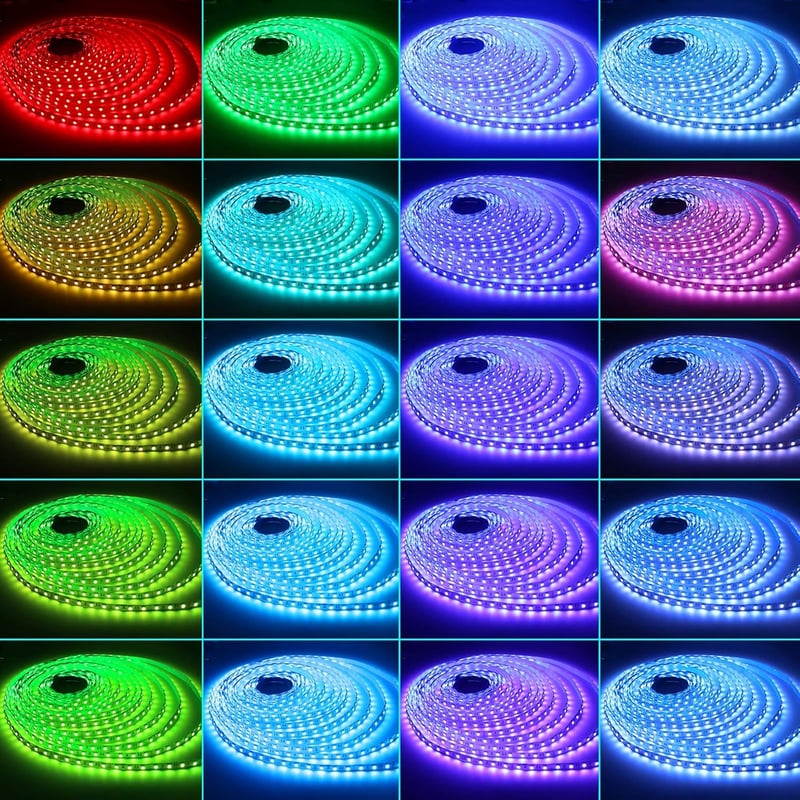 ALED LIGHT 10m RGB LED szalag 600 LED 5050 SMD távirányítóval dekorációhoz
