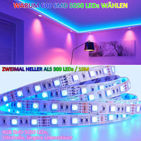 ALED LIGHT 10m RGB LED szalag 600 LED 5050 SMD távirányítóval dekorációhoz 5