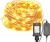 ALED LIGHT 32m Vízálló IP44 Réz Dekorációs Fényfüzér 8 Üzemmód Meleg Fehér 1