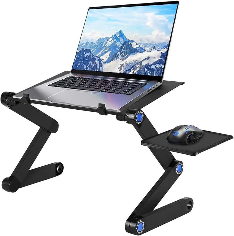 ALEECYN alumínium laptop állvány, összecsukható, magasságállítható, szellőztetett