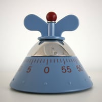 Kuchynský časovač Alessi A09, termoplastická živica, modrý, 28,5 cm 2