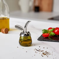 Alessi Fior d'Olio karafa na ochutnávku olivového oleja s nerezovým uzáverom, oceľ 18/10, zelená, 6x8,5x5 cm 6