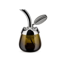 Alessi Fior d'Olio karafa na ochutnávku olivového oleja s nerezovým uzáverom, oceľ 18/10, zelená, 6x8,5x5 cm 1