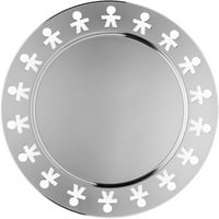 Alessi Girotondo kerek tálca, modern design konyhai kiegészítő - Stainless Steel 2