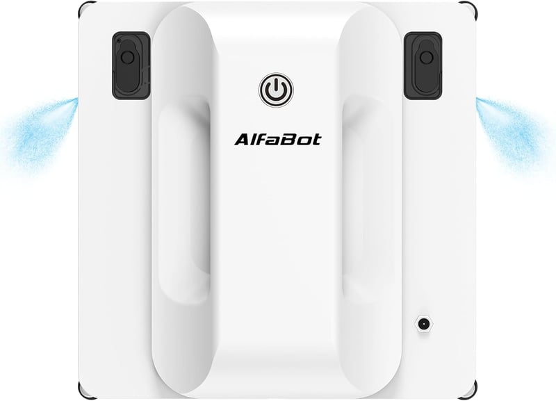 AlfaBot GLS400 ablaktisztító robot intelligens kétirányú permetezéssel és biztonsági funkcióval