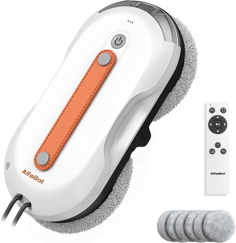 AlfaBot X7 Pro ablakos robot, intelligens kétoldalas tisztítás, spray funkcióval