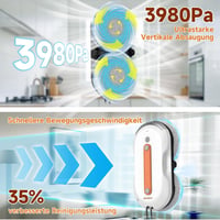 AlfaBot X7 Pro ablakos robot, intelligens kétoldalas tisztítás, spray funkcióval 6
