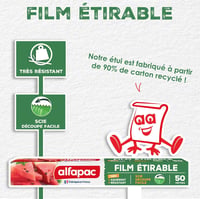 Alfapac AF4 Roll 50m Nyújtható Clingfilm Élelmiszer Csomagoláshoz 2