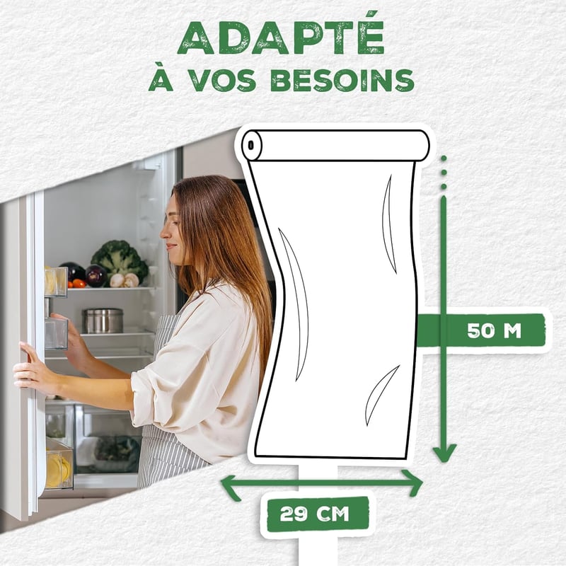 Alfapac AF4 Roll 50m Nyújtható Clingfilm Élelmiszer Csomagoláshoz