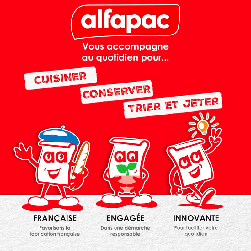 Alfapac AF4 Roll 50m Nyújtható Clingfilm Élelmiszer Csomagoláshoz