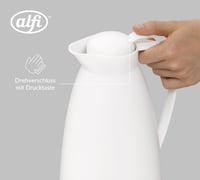 Alfi ECO Izolirani vrč 1 L Coconut White s uloškom od kaljenog stakla, 12 sati održavanja temperature za čaj i kavu 4
