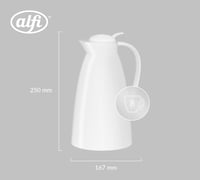 Alfi ECO Izolirani vrč 1 L Coconut White s uloškom od kaljenog stakla, 12 sati održavanja temperature za čaj i kavu 6