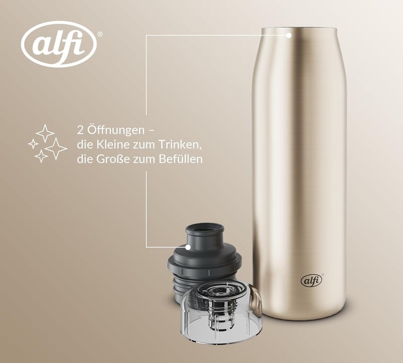 Termos alfi ISO 500 ml, Auriu - 12 ore cald, 24 ore rece - 500 ml, Auriu Champagne