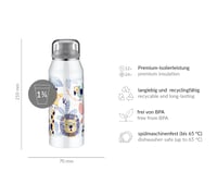 Alfi IsoBottle Kids Crazy Jungle dječja termos boca 350 ml, nehrđajući čelik, nepropusna, 12 sati toplo, 24 sata hladno, bez BPA 6