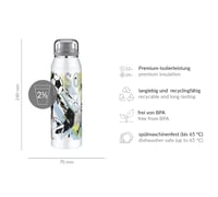 Detská termoska Alfi IsoBottle Kids s futbalovým motívom, nerezová oceľ, izolovaná fľaša, 500 ml, nepriepustná, bez BPA, 12 hodín teplá, 24 hodín studená 6