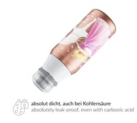 Sticlă pentru copii Alfi KIDS Flower Princess din oțel inoxidabil, potrivită și pentru băuturi carbogazoase, 0,6 l 3