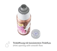 Sticlă pentru copii Alfi KIDS Flower Princess din oțel inoxidabil, potrivită și pentru băuturi carbogazoase, 0,6 l 4