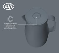 Termos Alfi NEO 1,00 L - 12 Ore Cald - Inserție din Sticlă Călită - Gri Furtună 4