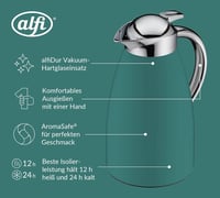 Alfi SIGNO 1.0L zöld matt rozsdamentes termosz üvegbetéttel - Boho Green Mat 3