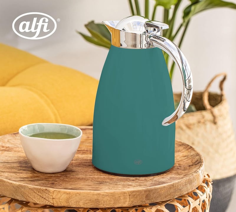 Alfi SIGNO 1.0L zöld matt rozsdamentes termosz üvegbetéttel - Boho Green Mat