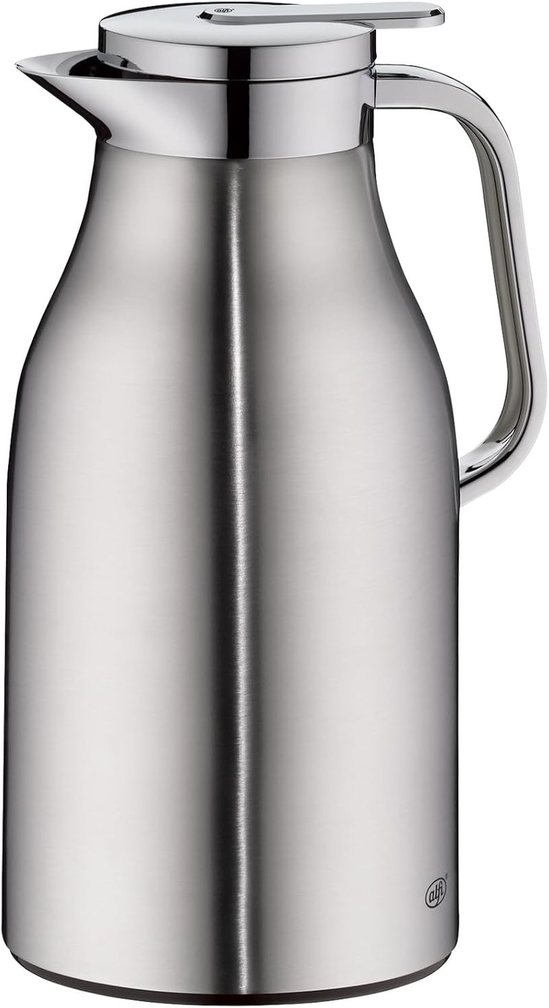 Alfi Skyline 1,5L rozsdamentes termoszkancsó vákuum üveggel, 12 órás hőtartás - 1,5L, Stainless Steel Mat