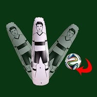 Alftek 1,75m Felfújható Futball Edzőbábu - Gyerek és Felnőtt Kapusedzéshez, Vízzel Tölthető Talppal, Automatikusan Felálló PVC Edzőeszköz 3