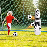 Alftek 1,75m Felfújható Futball Edzőbábu - Gyerek és Felnőtt Kapusedzéshez, Vízzel Tölthető Talppal, Automatikusan Felálló PVC Edzőeszköz 1