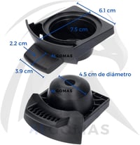 ALGOMAS Kapszulatartó Delonghi/Krups Dolce Gusto Piccolo Kávéfőzőkhöz - Szürke Kávékapszula Tároló KP100B10, KP100610 Modellekhez 5