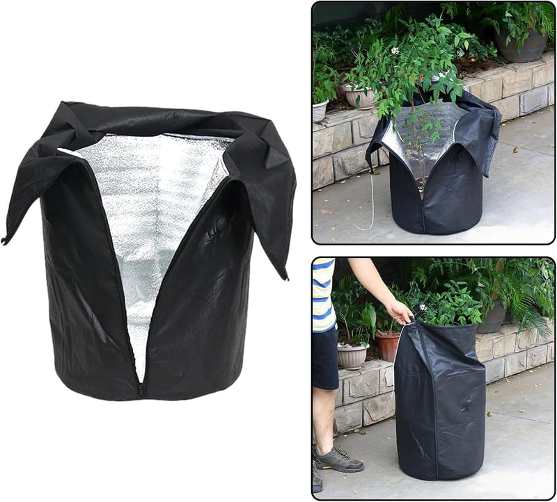 ALI2 45x50 cm Növénytakaró Téli Védelem Fekete Fleece Kültéri