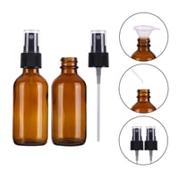 ALIFEIA Flacon pulverizator din sticlă brună de 60 ml pentru uleiuri esențiale, atomizor de călătorie cu pulverizare fină, atomizor de parfum, pulverizator de buzunar reîncărcabil, pentru produse de curățenie de casă, 2 bucăți 6