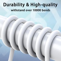 Cablu USB-C ALiHAN cu încărcare rapidă - 1 m - 2 bucăți 3
