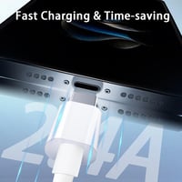 Cablu USB-C ALiHAN cu încărcare rapidă - 1 m - 2 bucăți 2