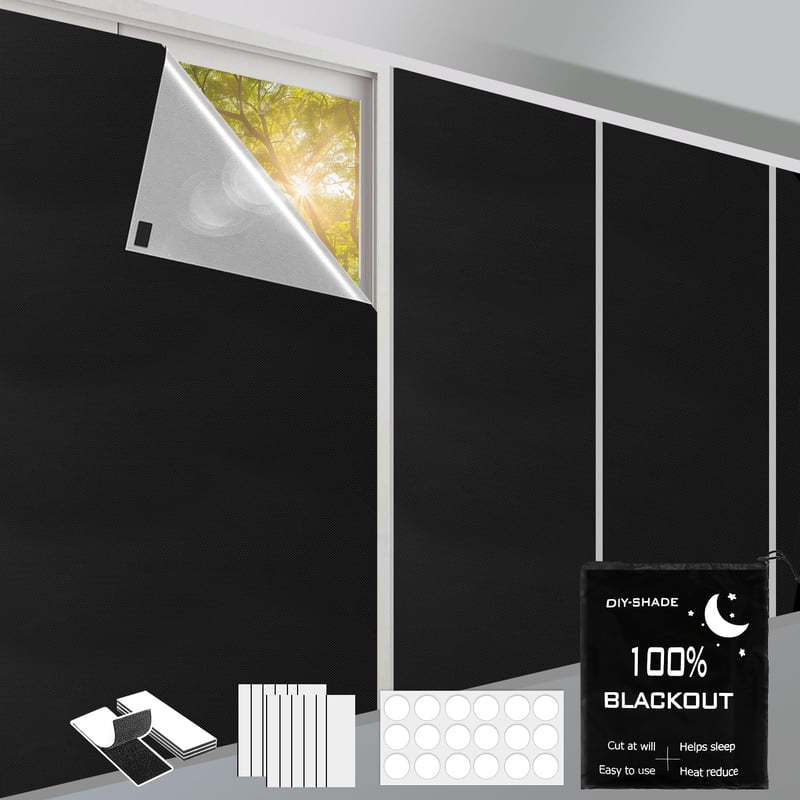 Alikiai zatemňovacia roleta na strešné okno 300x145 cm, materiál 420D Oxford, zatemňovacia roleta, ochrana pred slnkom a teplom, prenosná cestovná zatemňovacia clona