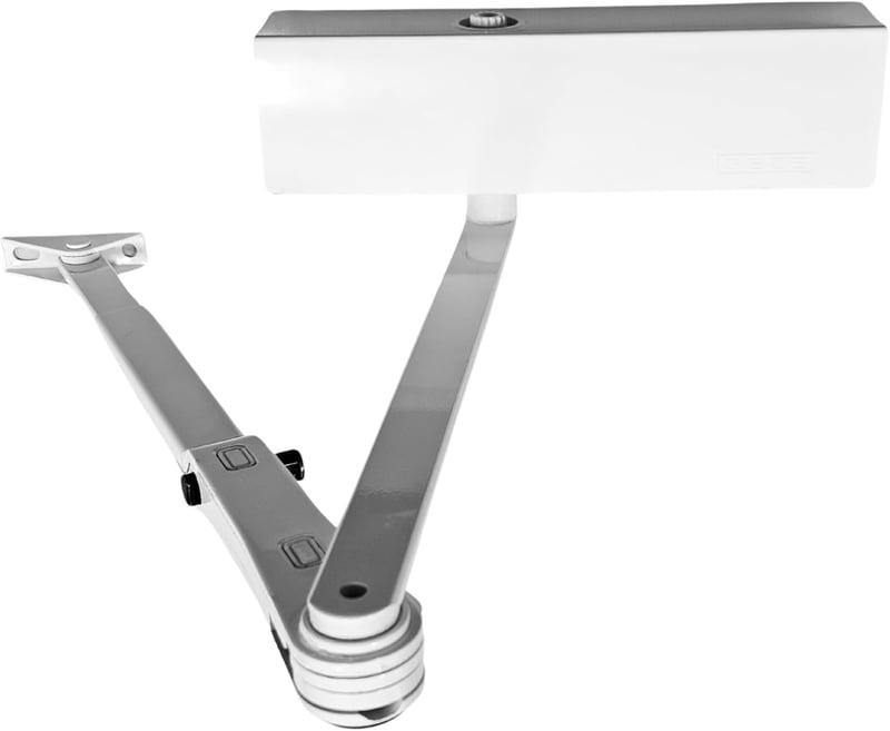 ALIRANTA TS 2000 V BC fehér ajtócsukó 1250 mm-ig, zárórúddal és szerelőlemezzel