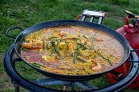 Alises Paella Főzőkészlet 46cm Zománcozott Serpenyővel, Gázégővel és Állvánnyal 5