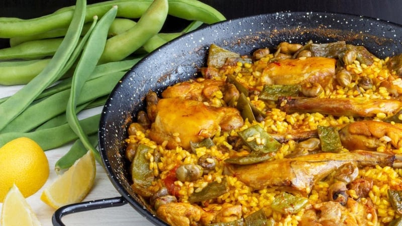 Alises Paella Főzőkészlet 46cm Zománcozott Serpenyővel, Gázégővel és Állvánnyal