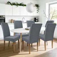 Alishomtll Jacquard presvlake za stolice, set od 4 komada, elastične navlake za stolice, skidajuće navlake za blagovaonske stolice za kuhinju, restoran, hotel, bankete, sive 2