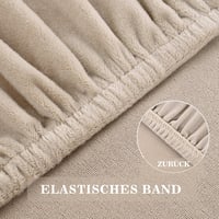 Set 6 huse elastice pentru scaune Alishomtll XL, bej, universale, pentru fotolii suspendate și scaune mari de dining, lavabile, detașabile, pentru nunți și evenimente 9