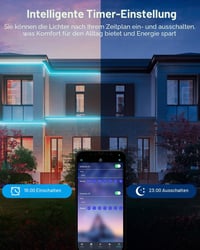 ALITOVE 15 m Neon LED pásik 230V RGB flexibilná IP65 vodotesná svetelná trubica s ovládaním cez aplikáciu a diaľkovým ovládačom, so synchronizáciou s hudbou, na interiérovú aj exteriérovú dekoráciu 4