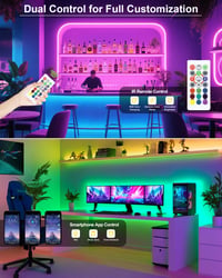 ALITOVE 15 m Neon LED pásik 230V RGB flexibilná IP65 vodotesná svetelná trubica s ovládaním cez aplikáciu a diaľkovým ovládačom, so synchronizáciou s hudbou, na interiérovú aj exteriérovú dekoráciu 2
