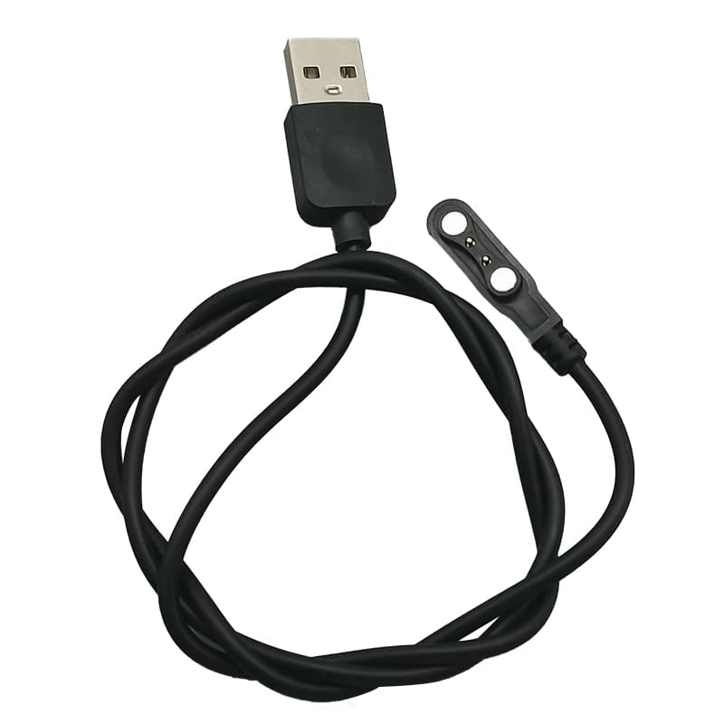 Aliwisdom Univerzális Mágneses Töltőkábel Okosórákhoz - 2 Tűs USB Töltő Fitness Trackerekhez, 4mm Tűtávolság, 5W, Fekete