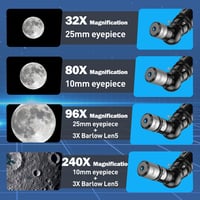 Alkinshue 80mm refraktor teleszkóp felnőtteknek és gyerekeknek hordtáskával 4
