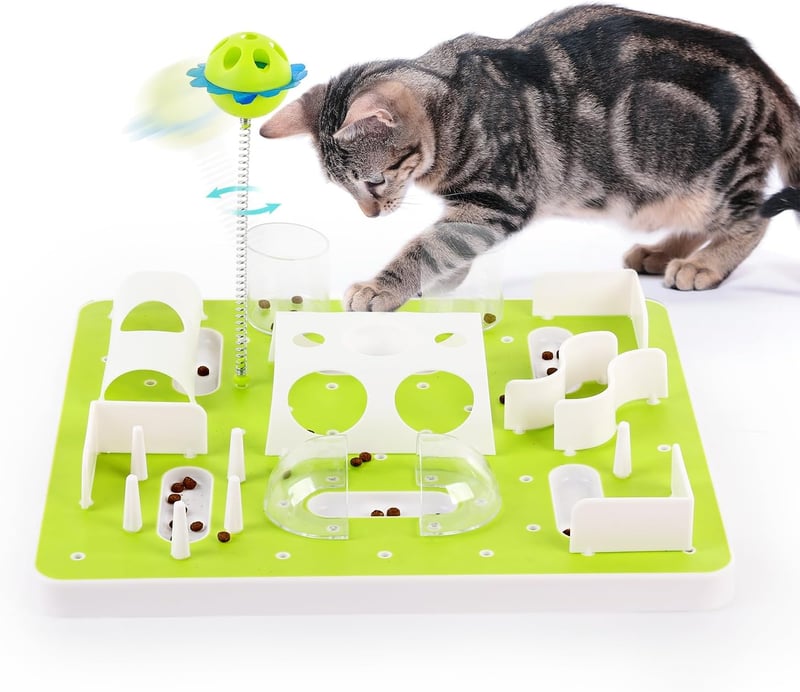 ALL FOR PAWS Macska Játék Puzzle Labirintus Állítható Nehézségi Szint