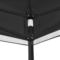 Skladací záhradný altánok All Seasons Gazebos 3x2 m, plne vodoodolný – čierny 8